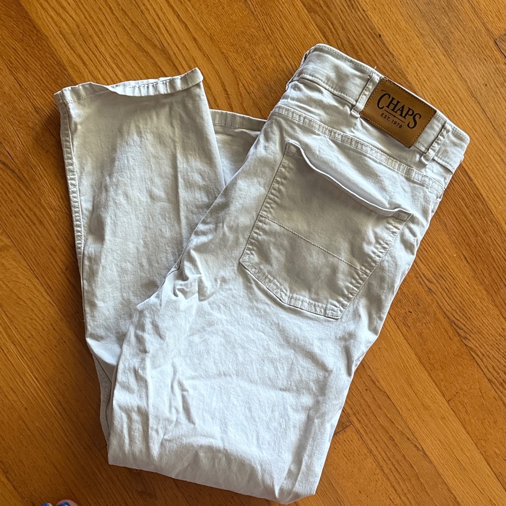 Chaps Men's Beige Straight Jeans